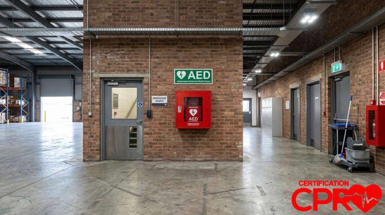 AED Emergency Equipment in Baltimore Facility.