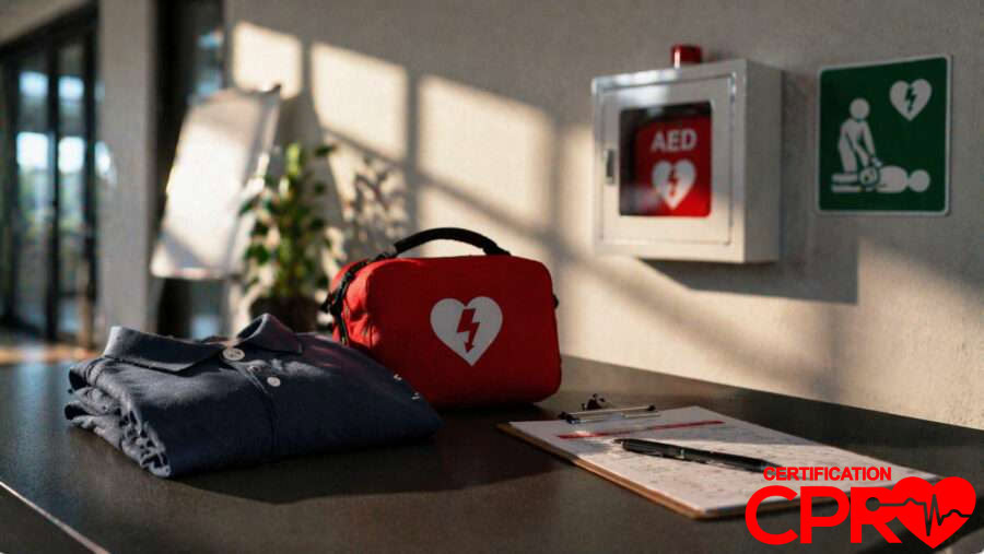 AED and CPR training equipment in Baltimore.